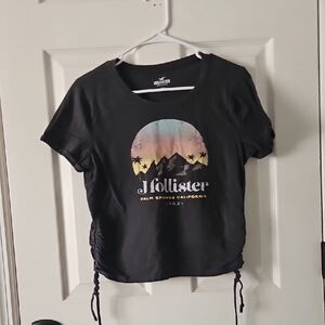 Hollister Black Palm Springs Graphic Tee